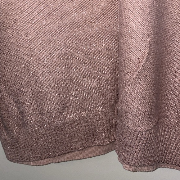 Torrid size 2X long sleeve sweater, latticed back, rose gold - Picture 2 of 5